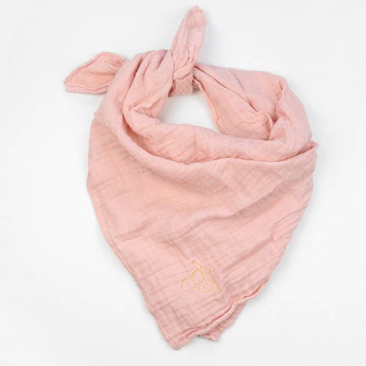 BARNABÉ AIME LE CAFÉ - Wholesale Swaddle - Baby - Double gauze cotton embroidered baby diaper