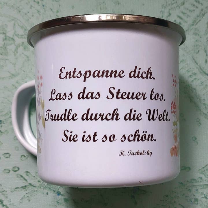 Meisie Berlin - Wholesale Coffee Mug - Enamel mug Hare Tucholsky1