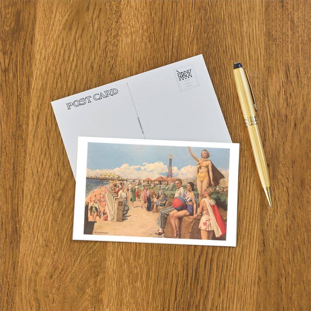 Found Image Press - Wholesale Postcard - Postcard EN-415 Vacationing at Blackpool1