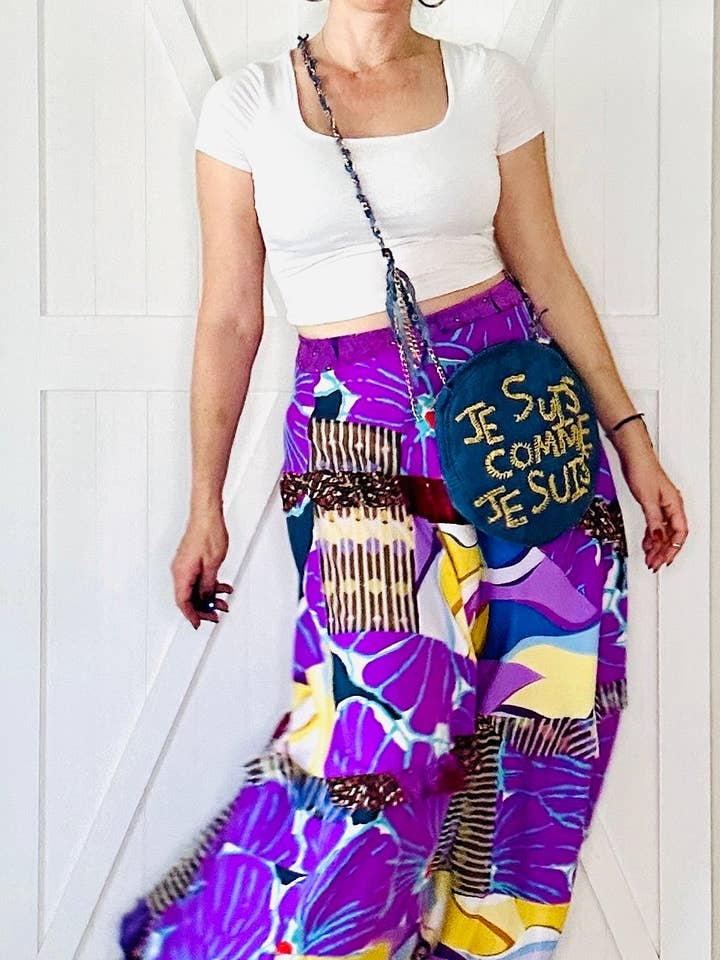 Aerial Clothing sRQ - Wholesale Skirt - Women's - Purple Pop Flounced Maxi Skirt2