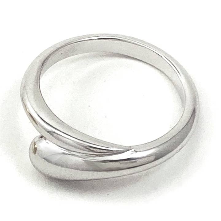 Druppelring - zilver voor wholesale door BIKO