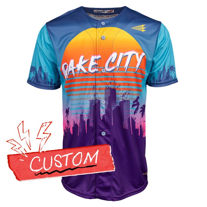 Rake City Lifestyle Baseball Jersey *OP MAAT* voor wholesale door Seamhead Swag