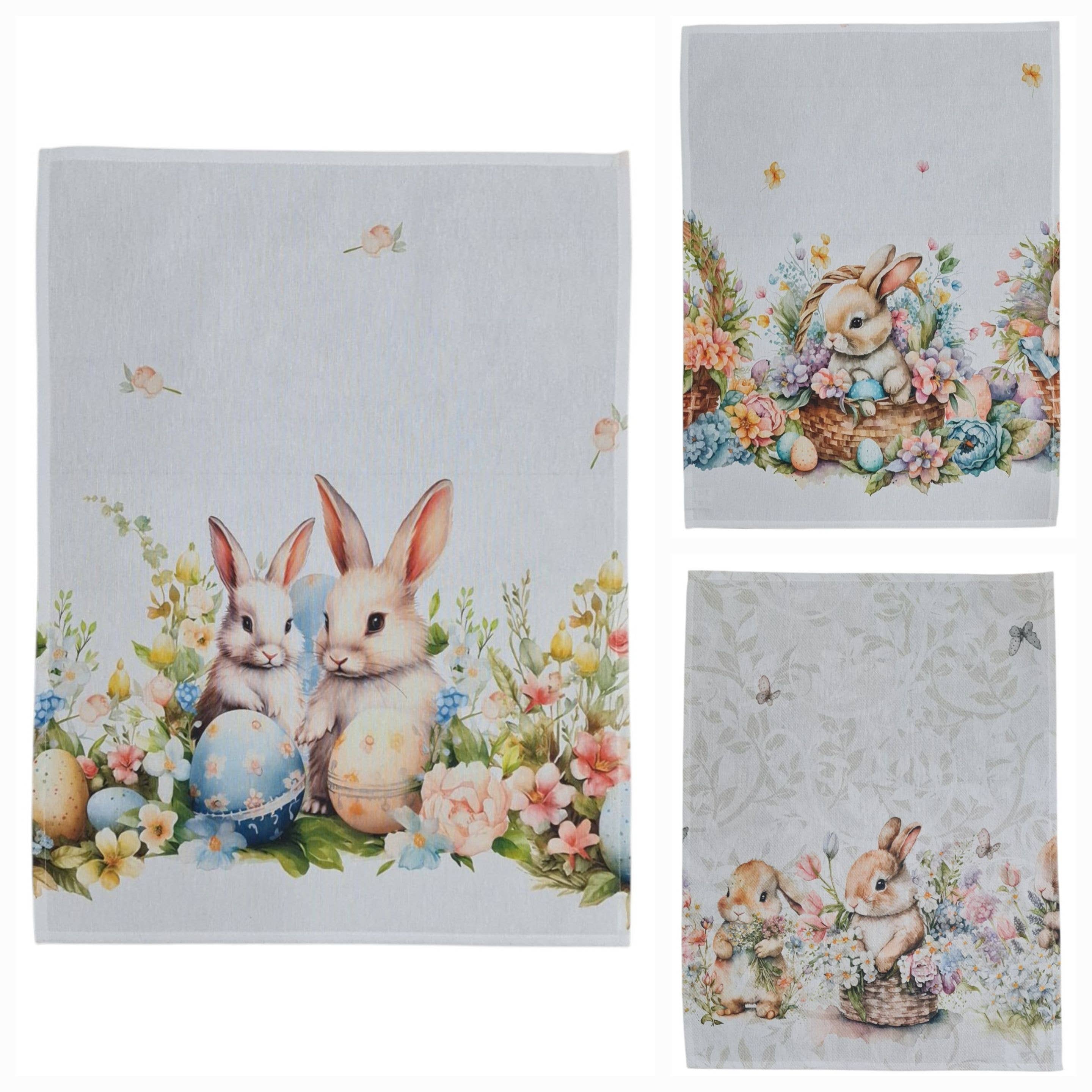 Lunaria Lab – Avental por atacado – Panos de Prato 'Pastel Bunnies' em Algodão7