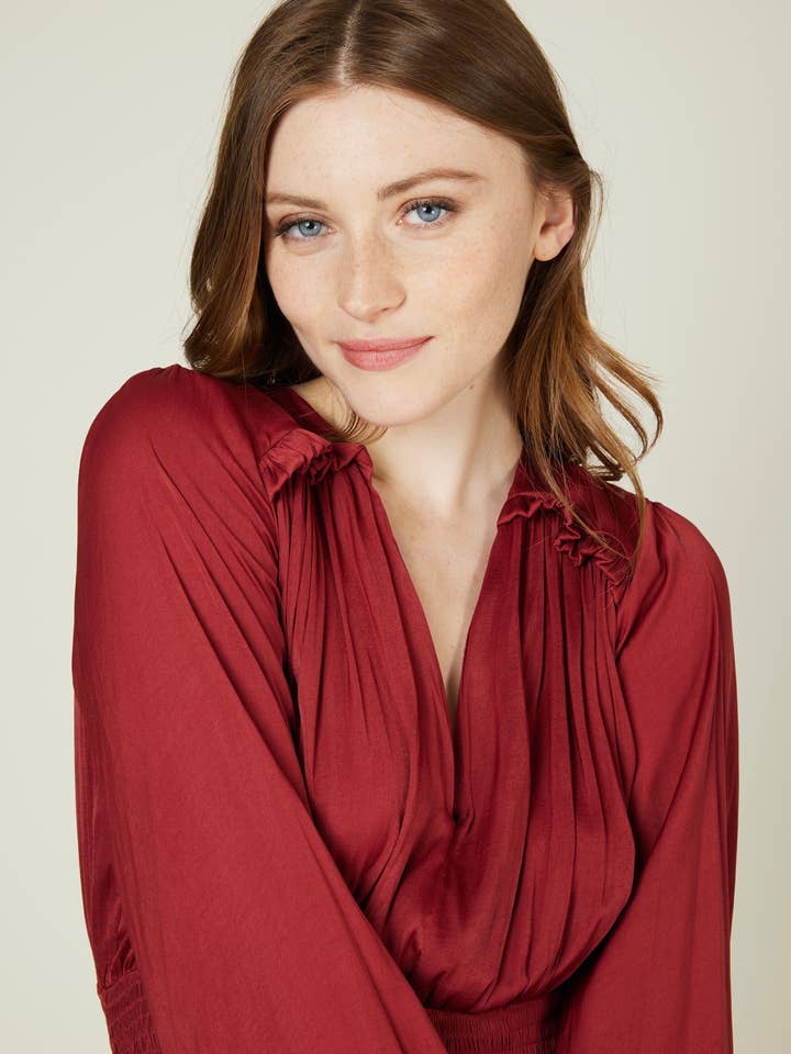 Andy & Lucy - Wholesale Dress - Women's - ATHENA - Long satin dress3