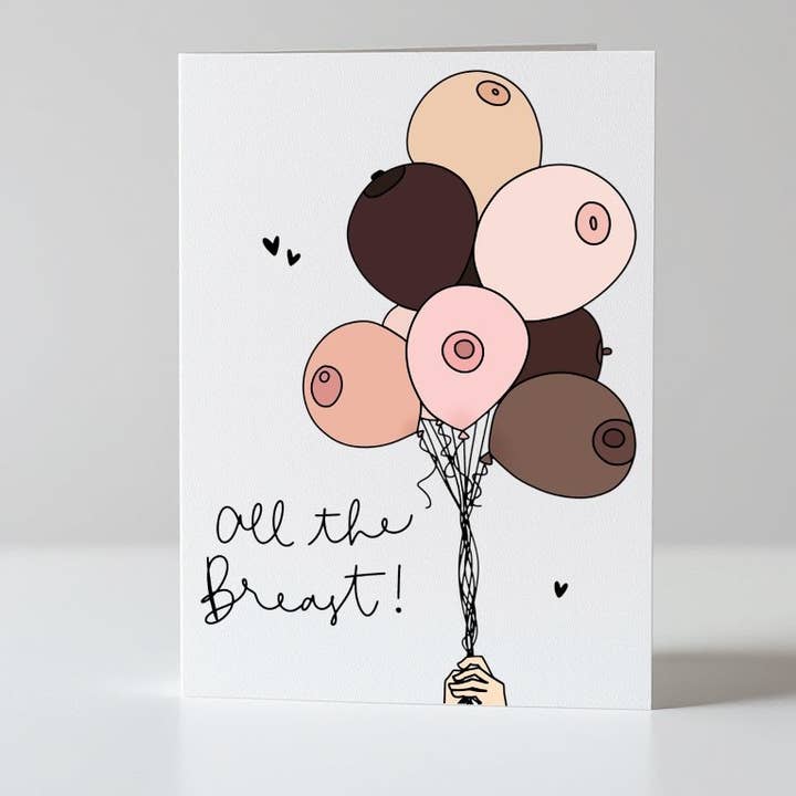 Greta Jane - Wholesale Congratulations Card - All the breast // Funny Congratulations Greeting Card2