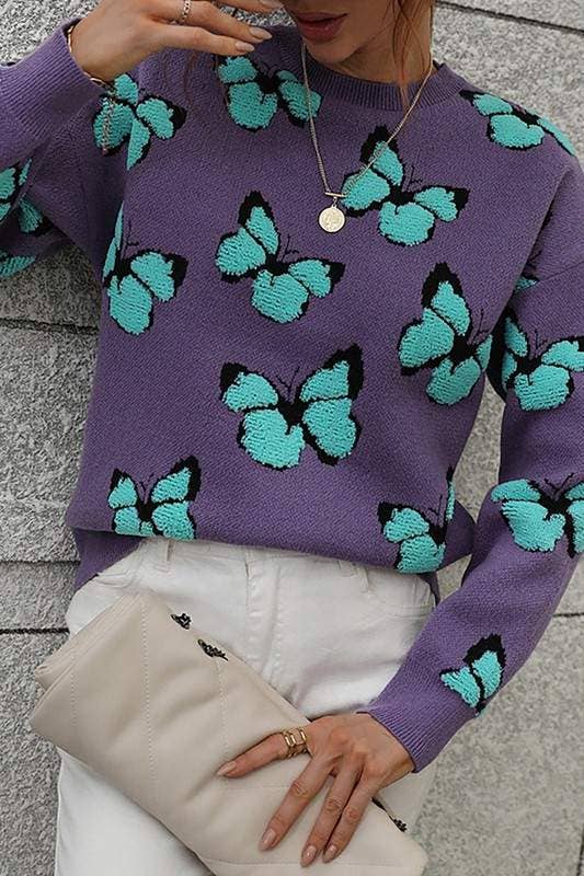 Flarix - Wholesale Knit Sweater - Women's - butterfly knit sweater17
