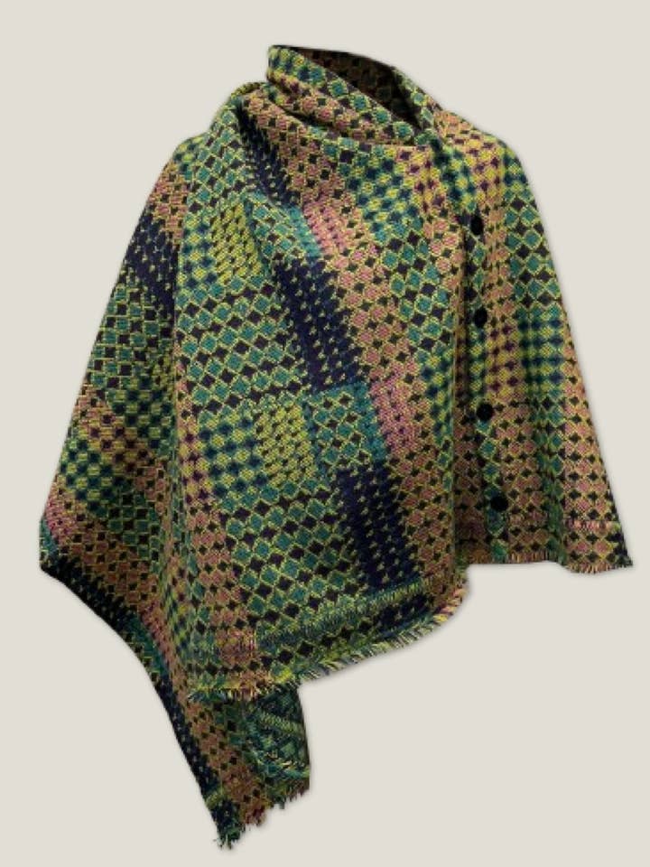 MADE IN SENS - Wholesale Poncho - Women's - PONCHO CERAMIC ANISE1