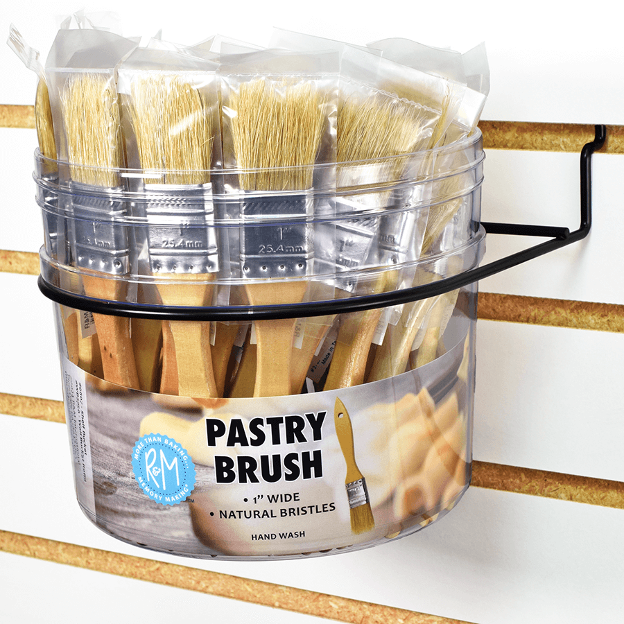 R&M International - Wholesale Paint/Wax Brush - Wall Bucket Refill 1" Pastry Brush /481