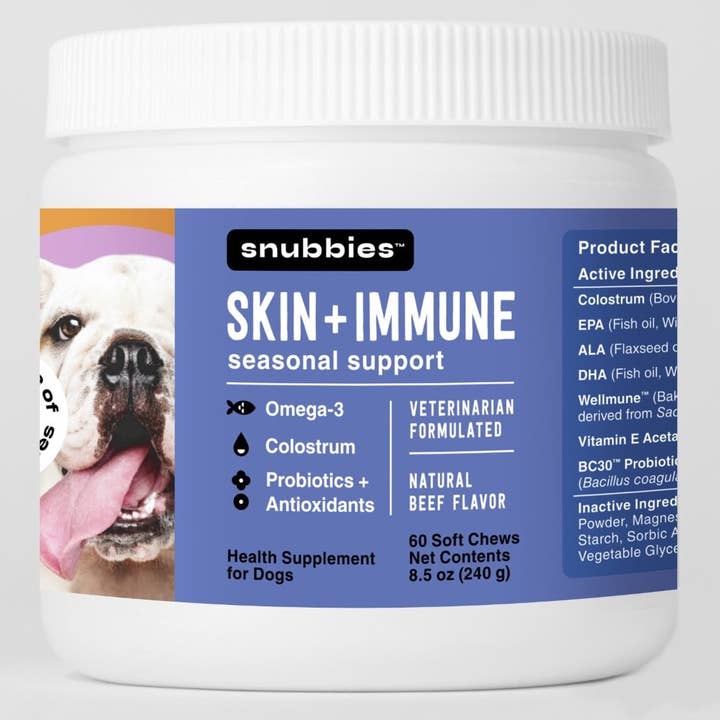 Soutien saisonnier cutané et immunitaire pour la vente par Snubbies