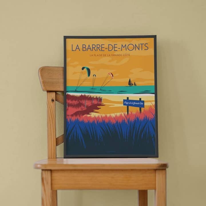 Displays LA BARRE-DE-MONTS The beach of the Grande Côte for wholesale by Le Beau Bazar