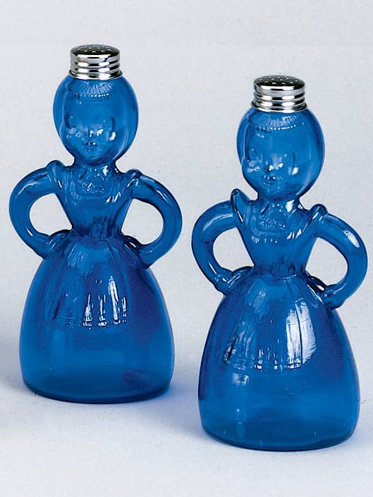 Lady Salt/Pepper Set in Blue or Pink for wholesale by AA Importing
