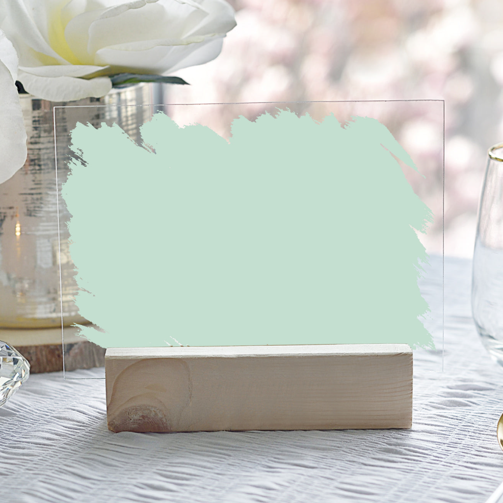 Acrylico – wholesale Decorative tabletop object – A5 Acrylic Paint Stroke & Base1