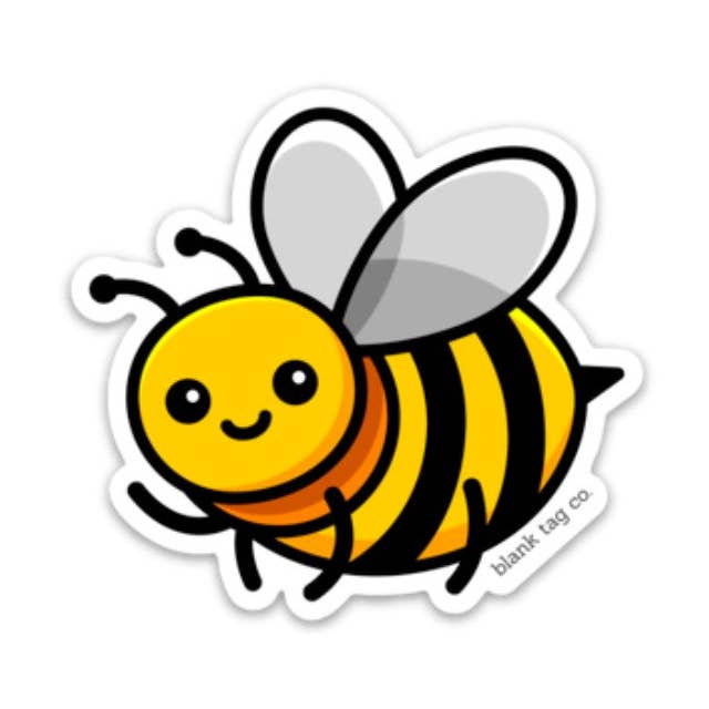 Blank Tag Co.® Waterproof Sticker - Bumble Bee for wholesale by Blank Tag Co. - Waterproof Stickers