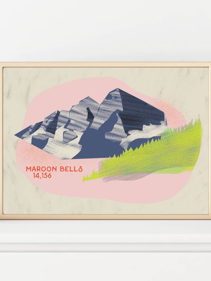 14er Mountain Prints for wholesale by Studio of Lindsay Jones