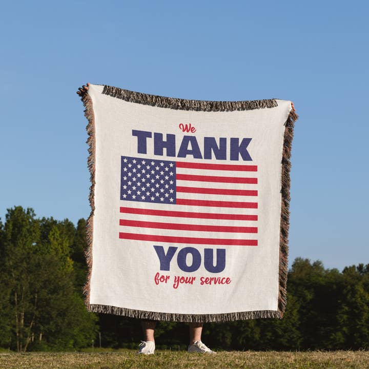 3dRose - Wholesale Throw Blanket - 3dRose, We Thank You For Your Service - Veteran, Blanket1