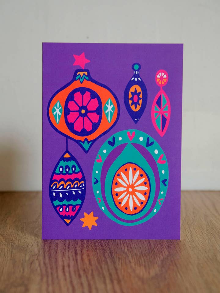 Carte de Noël Retro Babibles pour la vente par Lunar Apple