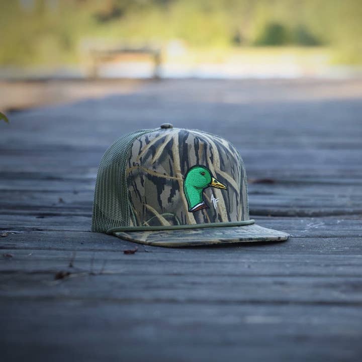 American Fetcher - Wholesale Trucker Hat - Unisex - Mallard Duck Head - Shadow Grass1