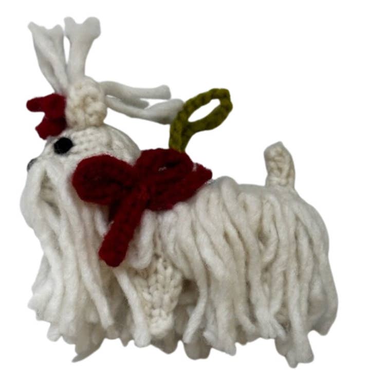 CHILLY DOG LLC - Wholesale Christmas Decoration - Maltese Dog Ornament
