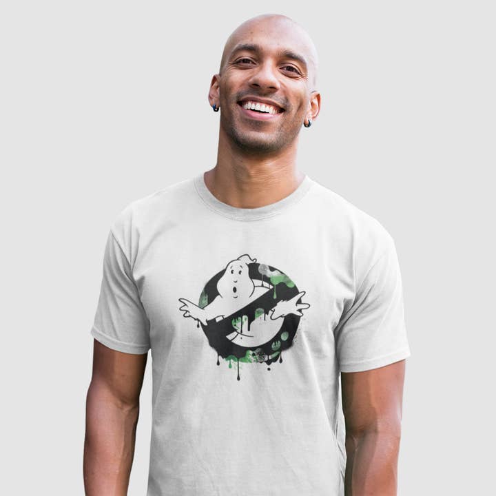 Ghostbusters Tee - GREEN PAINT for wholesale by COTTON DIVISION