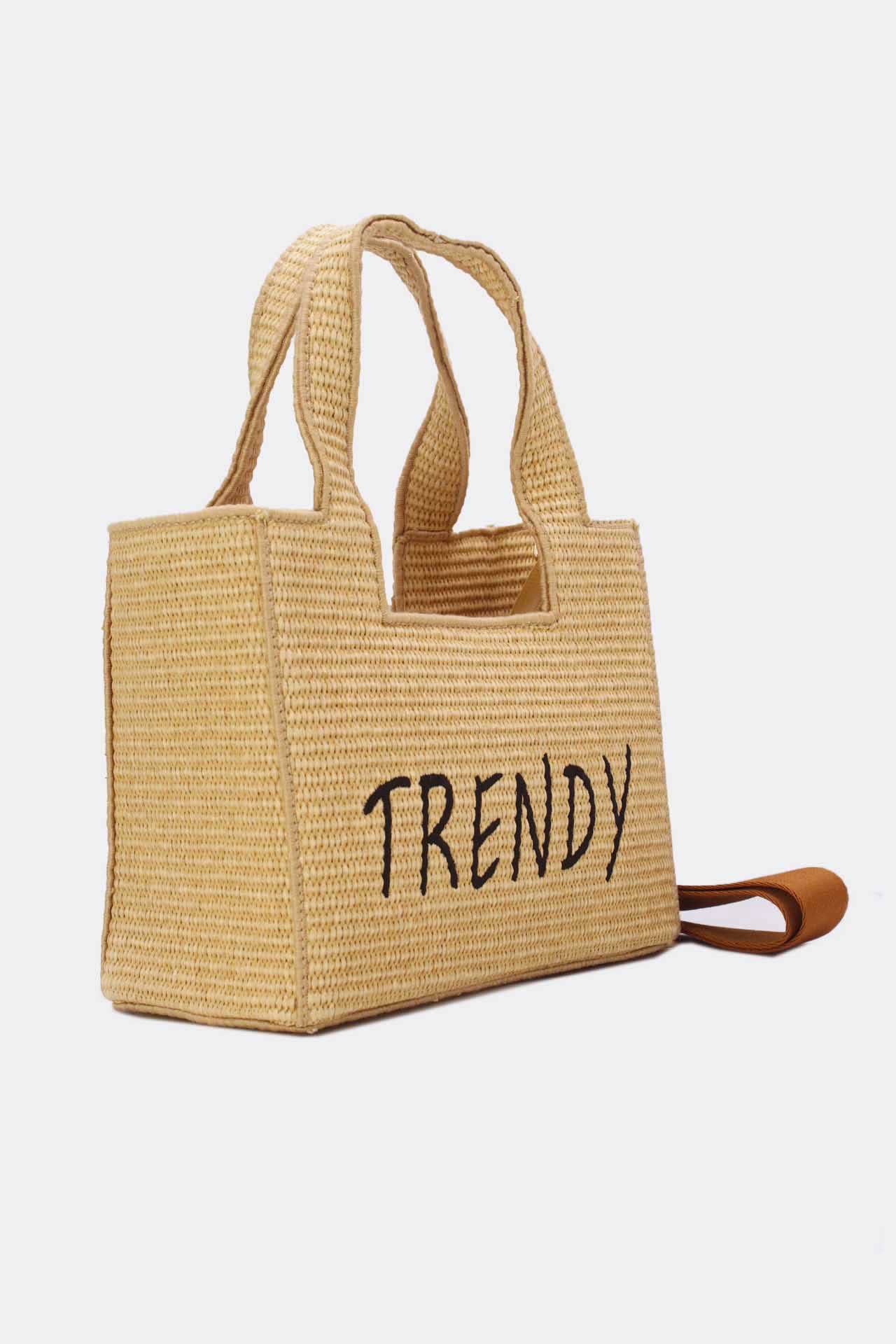 Tom&Eva (F.D.M diffusion) - Wholesale Top Handle Bag - Women's - Minimalist Straw Handbag 24P-60826