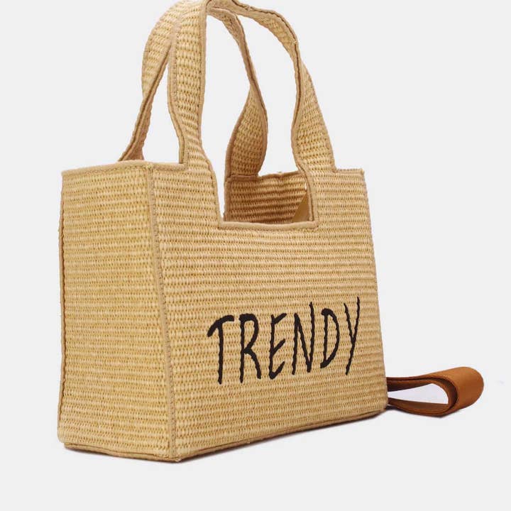 Tom&Eva (F.D.M diffusion) - Wholesale Top Handle Bag - Women's - Minimalist Straw Handbag 24P-60826