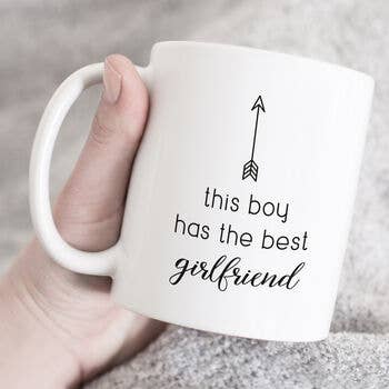 This Boy Has The Best Girlfriend Mug for wholesale by Sarah Hurley