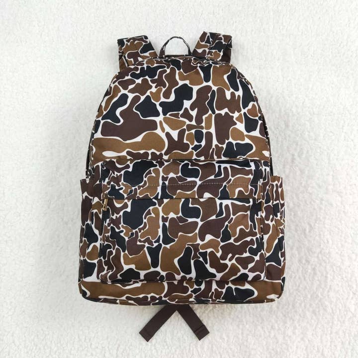 Aier Wholesale - Wholesale Backpack - Kids - Sibling Baby Kids Boys Camouflage Backpack Zip Back Bags