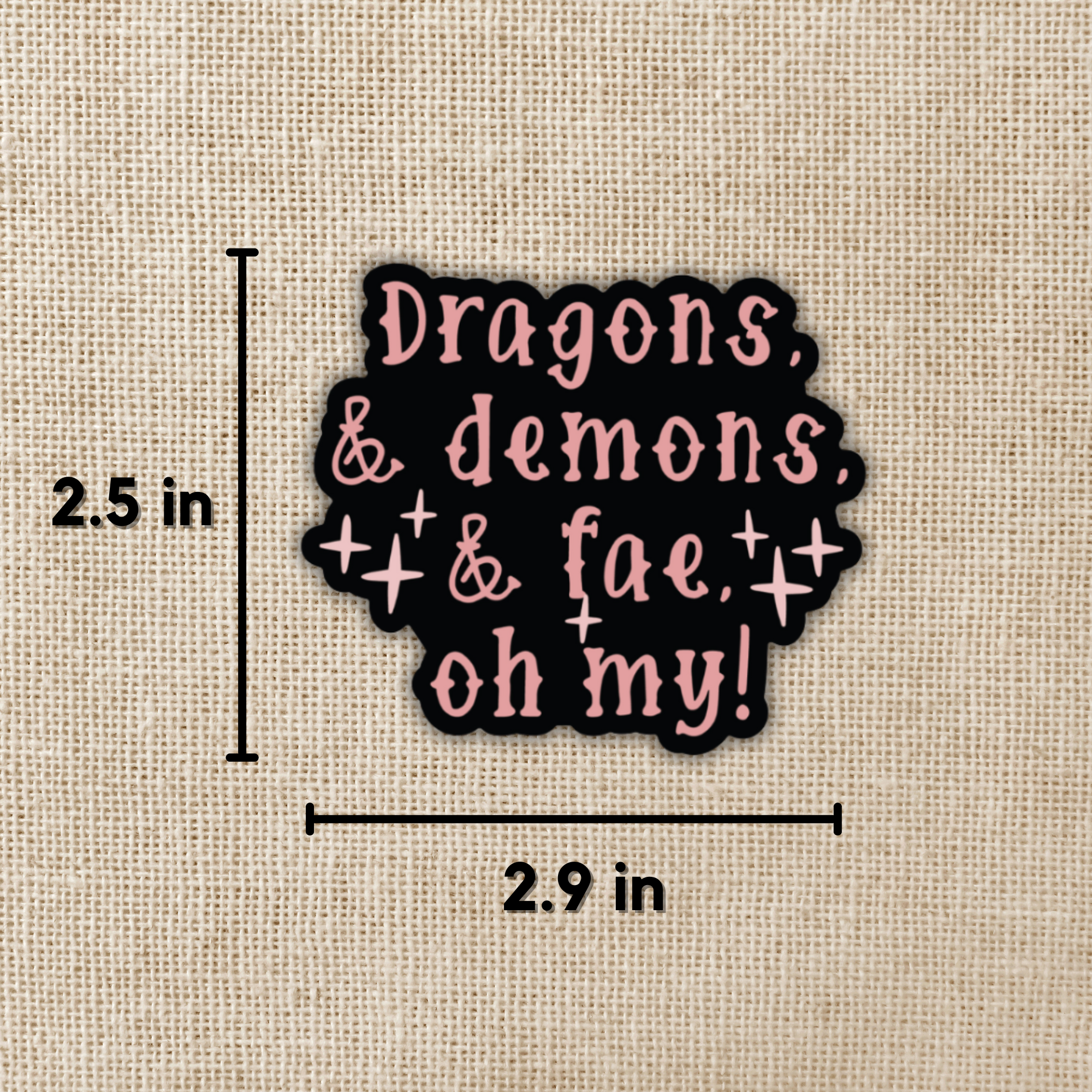 Kingdom of Threads - Wholesale Sticker - Dragons & Demons & Fae, Oh my! Sticker1