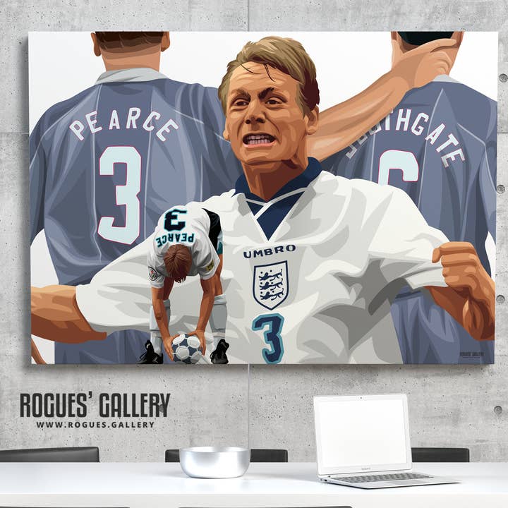 Psycho's Redemption - Euro 96 Penalty - A0, A1 or A3 Print for wholesale by Rogues' Gallery