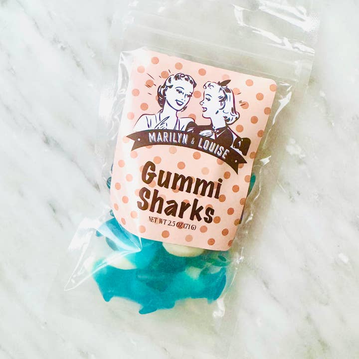 Gummi Sharks 24ct for wholesale by Marilyn & Louise Confections
