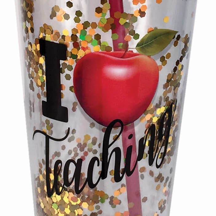 Teacher Glitter Cup for wholesale by Spoontiques, Inc