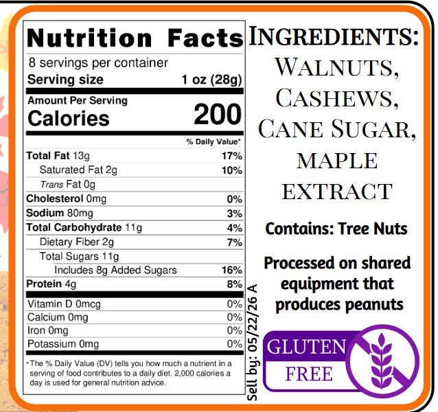 Blindspot Nutbutters - Wholesale Nut Butter - Maple Cookie1