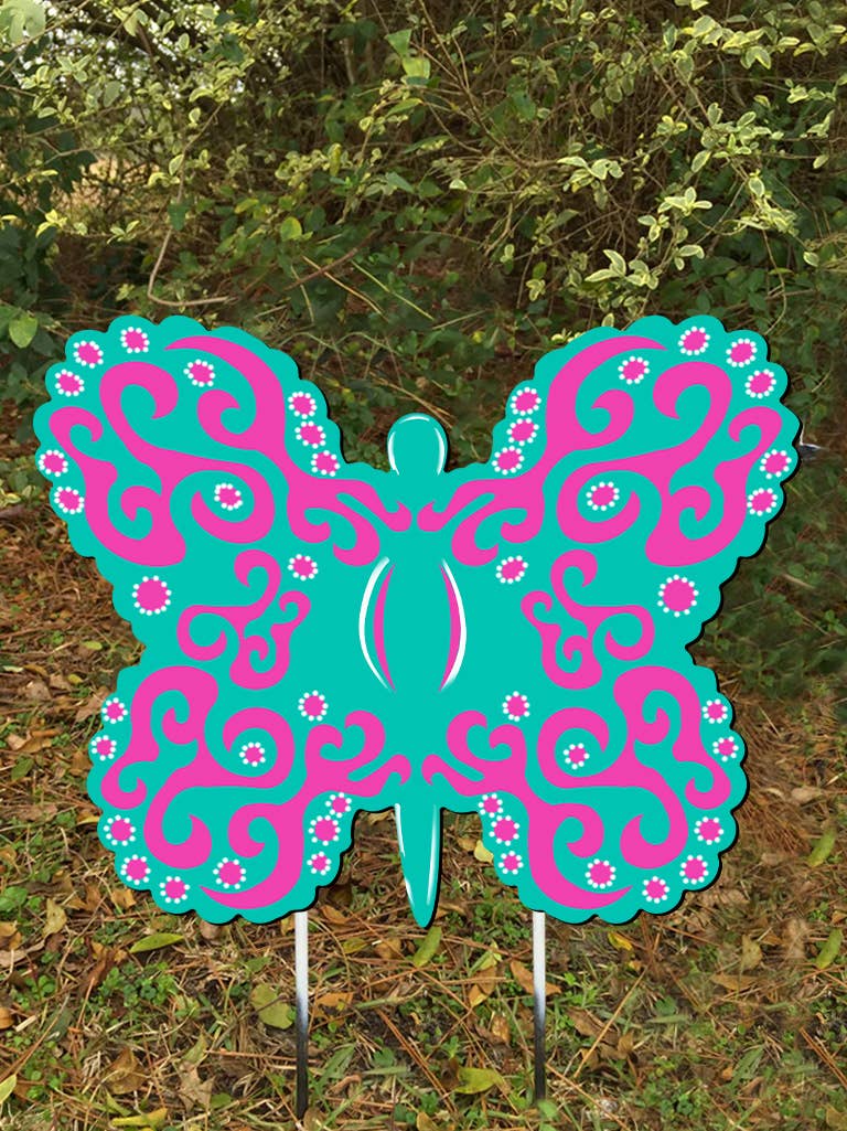 Steel Southern Designs - Wholesale Door Hanger - Outdoor Metal Art Butterfly2