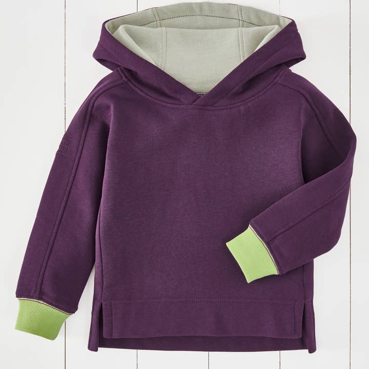 Sudadera con capucha Amethyst Purple para niños para venta al por mayor de Grass & Air