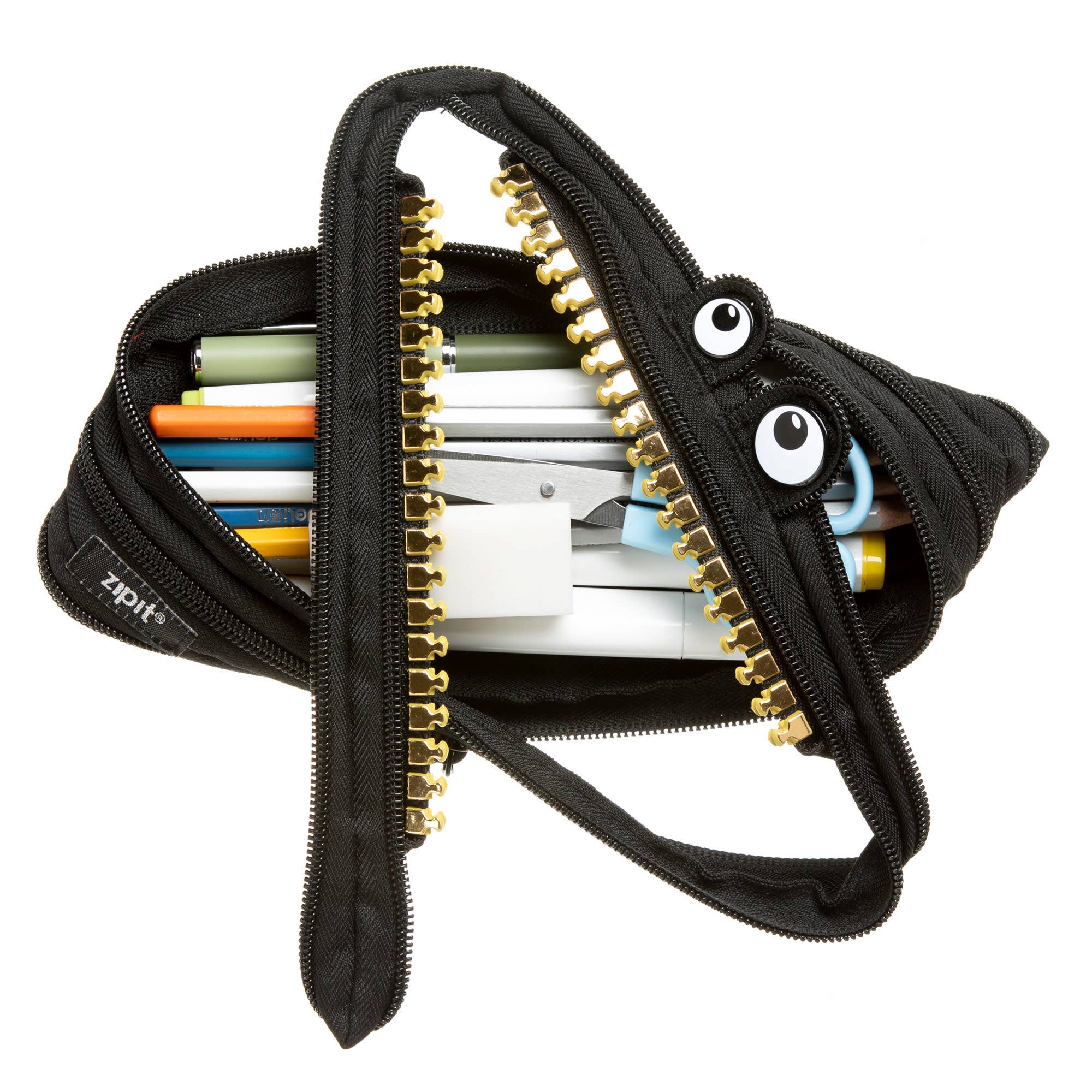 ZIPIT - Wholesale Pencil Case/Pouch - ZIPIT Grillz Monster Pencil Case, Black4