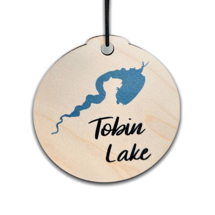Tobin Lake Ornament for wholesale by Sticks & Doodles