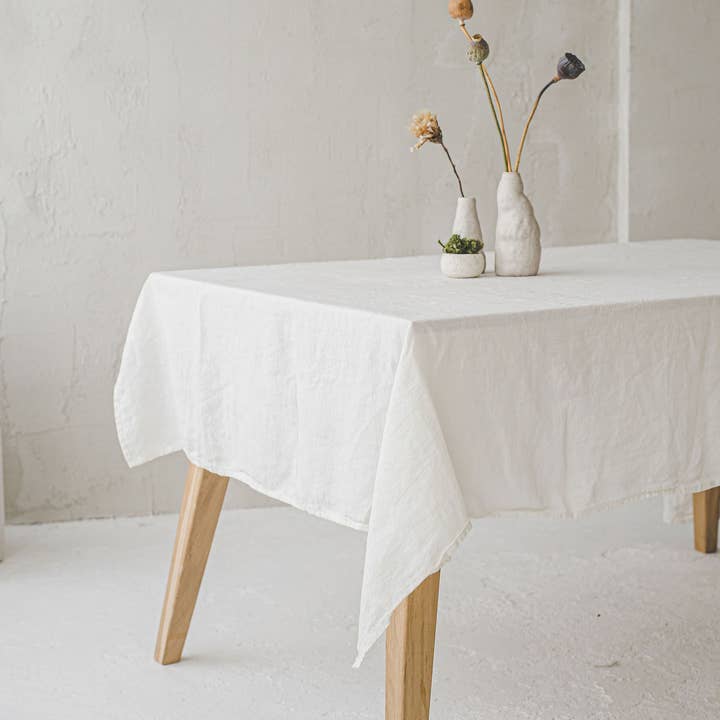 Epic Linen - Wholesale Tablecloth - Soft Washed Linen Tablecloth Various Sizes, Linen Decor0