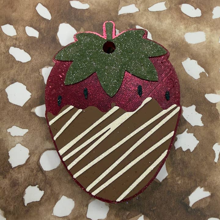 Chocolate Covered Strawberry - Car Freshie for wholesale by wheely fresh co