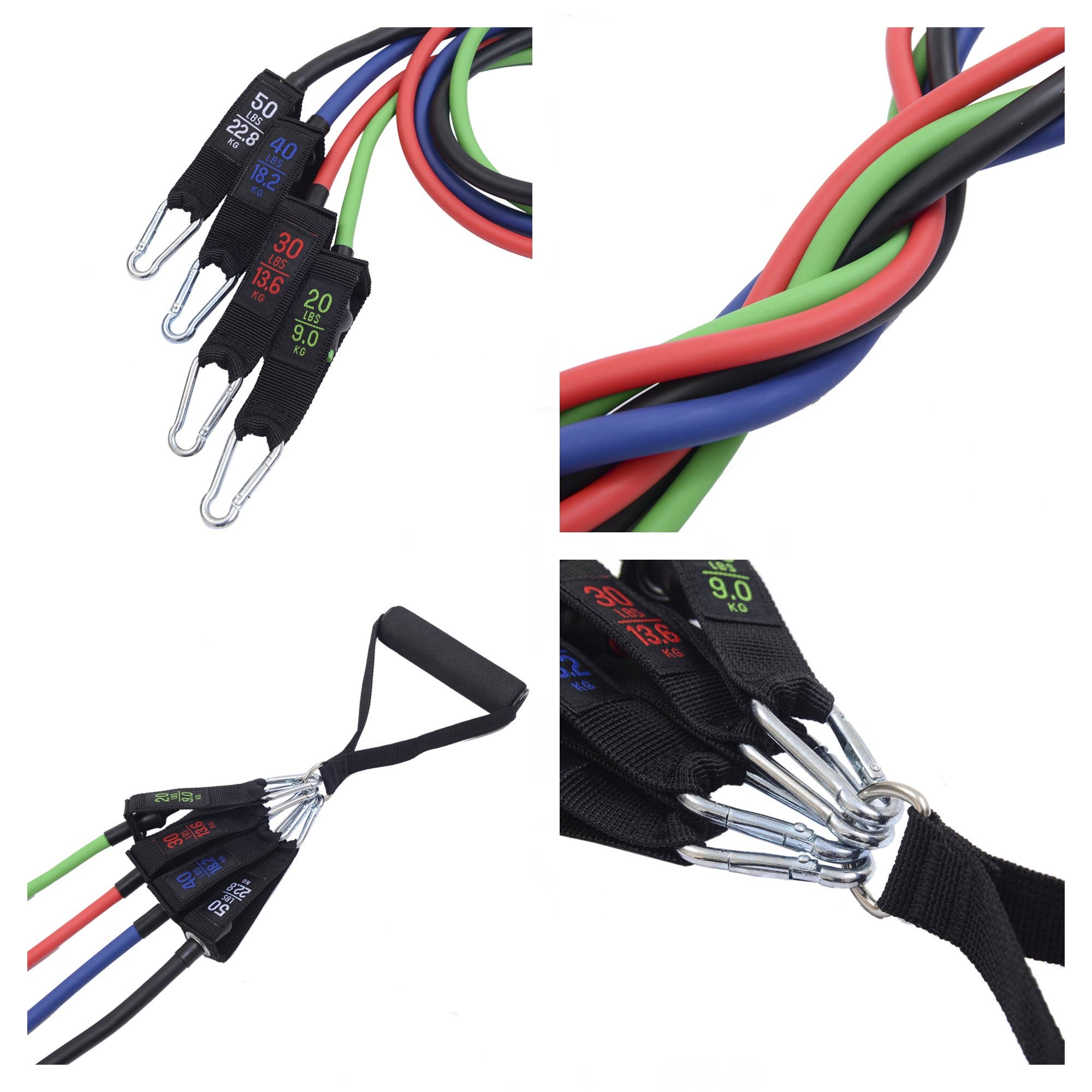 Alpine Swiss - Wholesale Fitness Equipment - Exercise Resistance Bands with Handles Workout Fitness Tube5