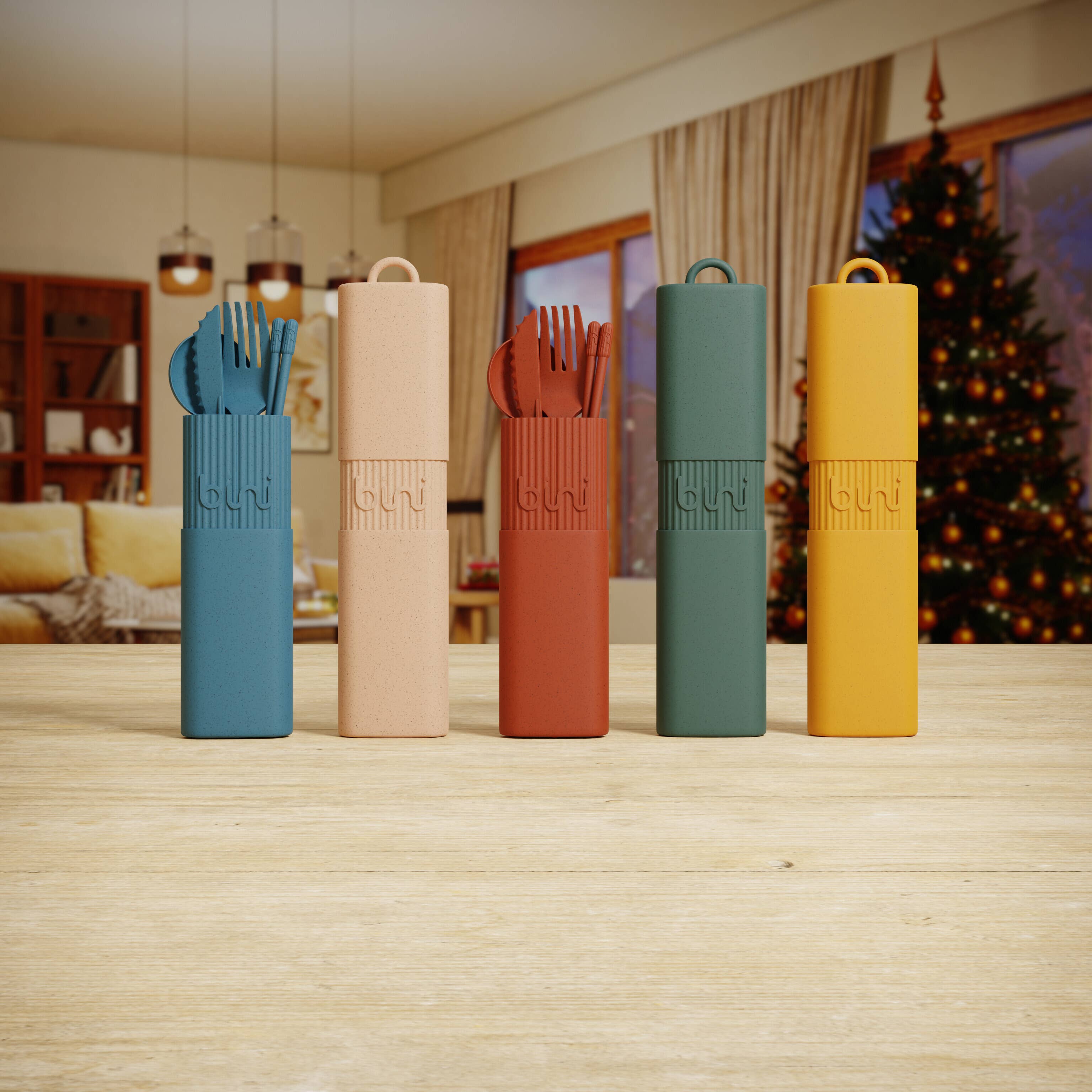 Bini – Großhandel Bestecksets – Pack Bini N° 1 – 25 wiederverwendbare Bestecksets1