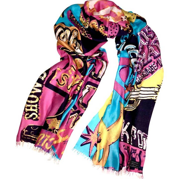 Cashmere Wrappings - Wholesale Scarf - Women's - Vintage Vegas Silk1