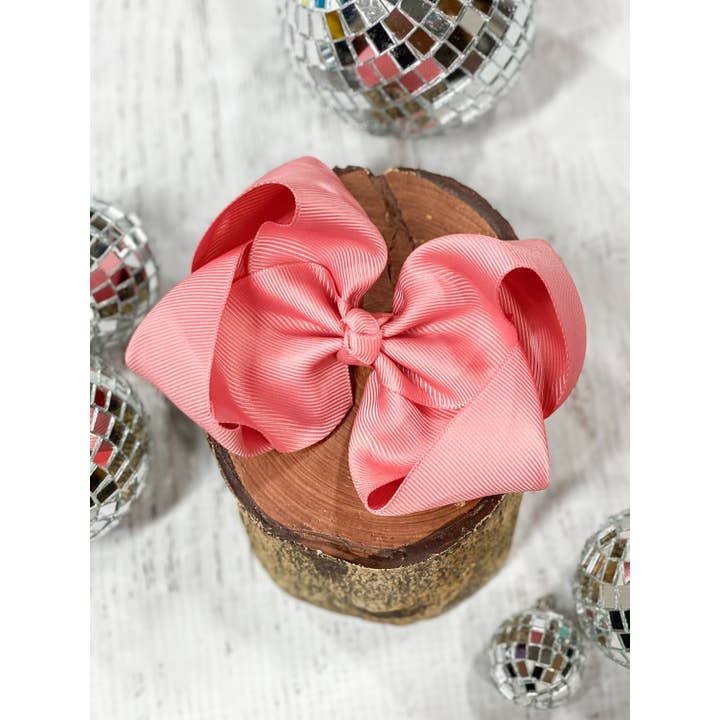 The Hair Bow Company - Wholesale Hair Bow - Kids - Classic Grosgrain Hair Bow - French Clip - 4.5"