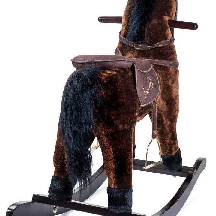 ShopBobbys - Wholesale Rocking Horse - Kids - JOON Rocking Horse Pony, Dark Brown