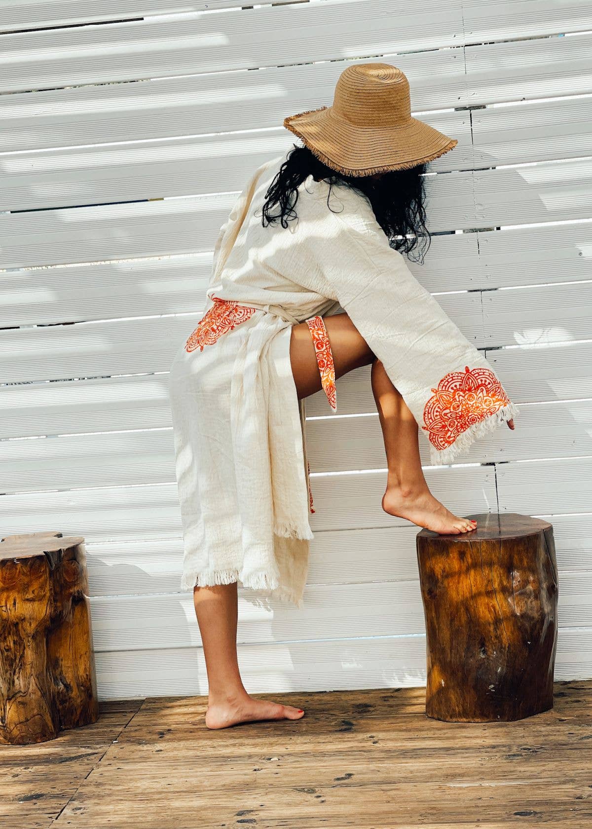 MARAÏS ATHENS - Wholesale Kaftan - Women's - Organic Cotton Peshtemal Kaftan Long Ethnic2