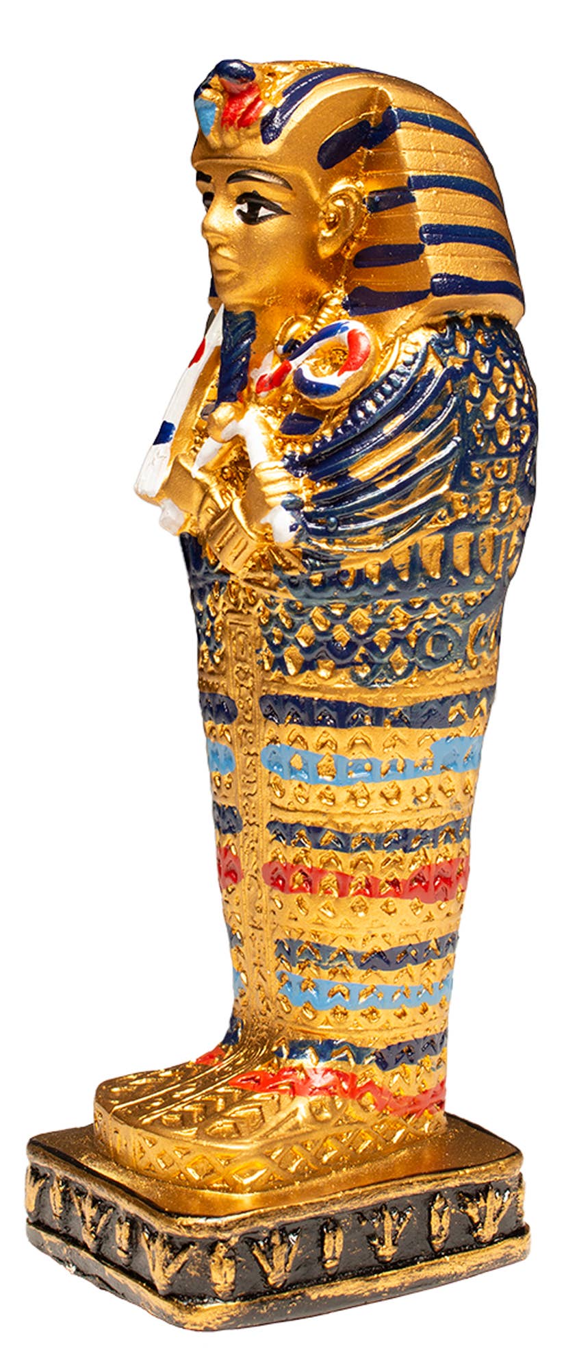 Discoveries, Inc. - Wholesale Decorative Figurine - Standing Sarcophagus Statue Gypsum - 6" - Made in Egypt4