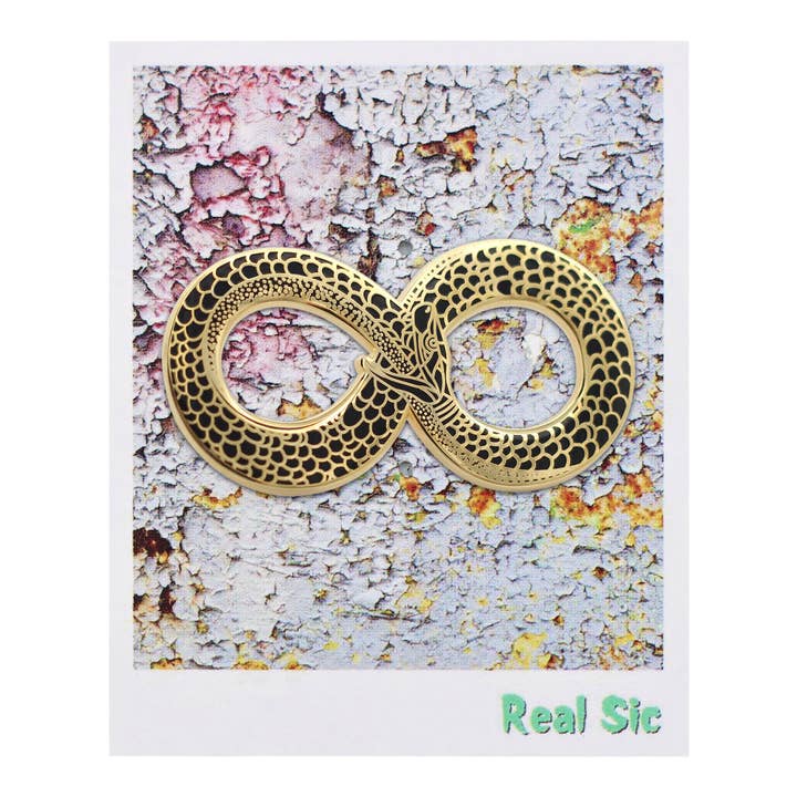 Real Sic - Wholesale Lapel Pin/Button - Ouroboros Enamel Pin – Occult Snake Enamel Lapel Pin4