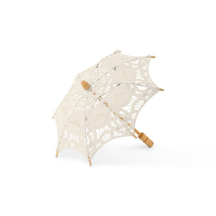 Weddingstar Inc. - Wholesale Umbrella - Women's - Antiqued Battenburg Lace Parasol - Small