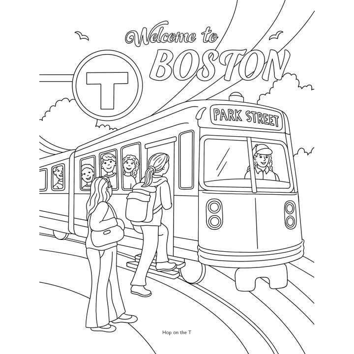 Arcadia Children's Books - Wholesale Coloring & Activity Book - Kids & Baby - Color Me In Boston: A Coloring Book For All Ages1