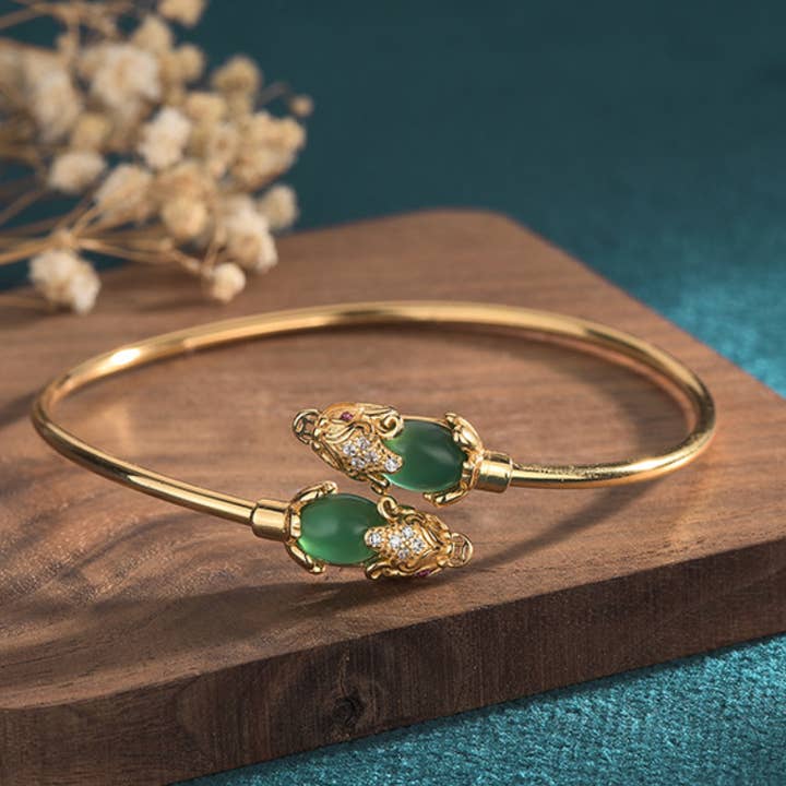 Bright MacMing - Wholesale Cuff Bracelet - Chinese Fortune Protector-PiXiu Bracelet
