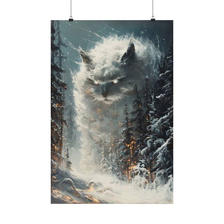 Ye Curiosity Shoppe - Wholesale Art Print - Yule Cat Jólaköttur Art Print4